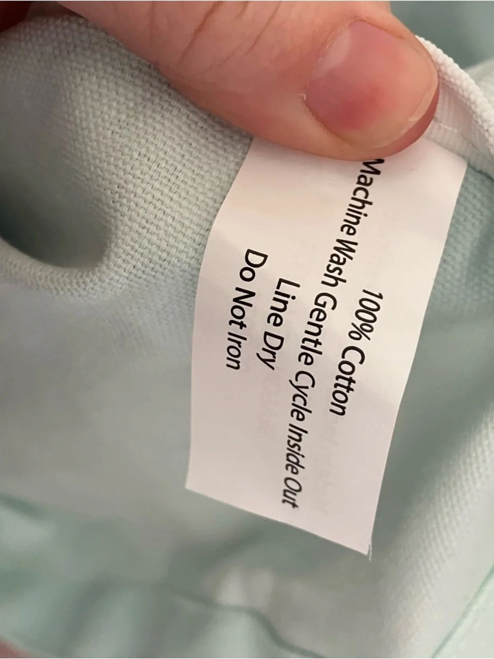 Athleta Ombre Blue and White Cotton Canvas Tote Bag - Picture 5 of 5